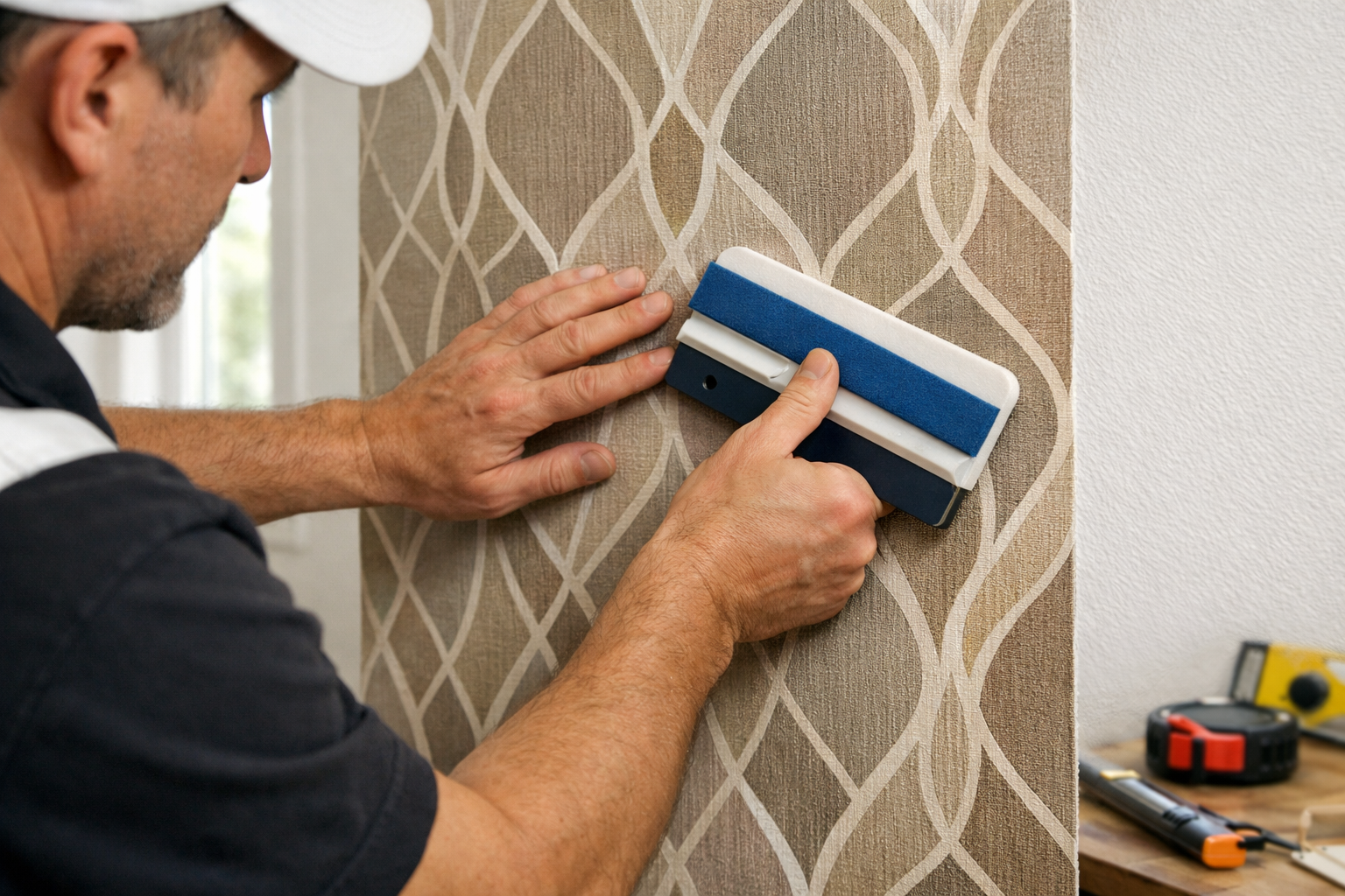 HP Drywall & Painting Inc wallpaper installation project Charlotte NC